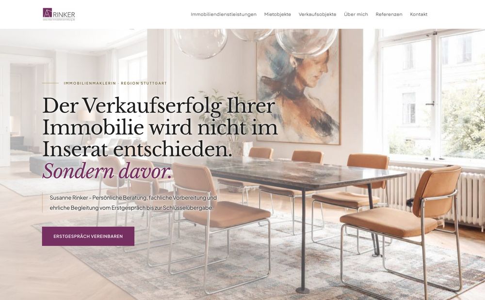 Rinker auf Laptop