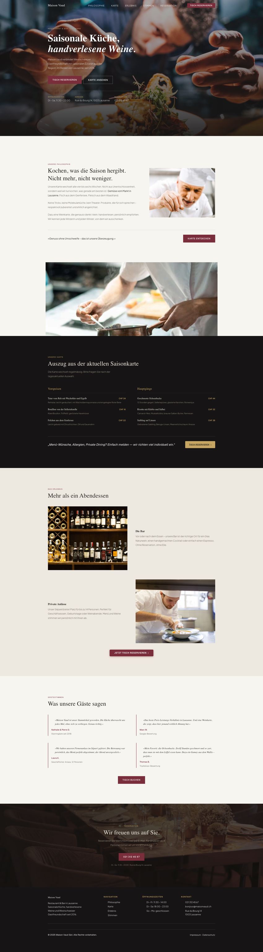 Designbeispiel Restaurant